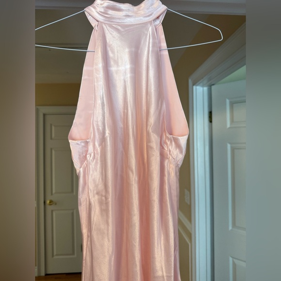 Meshki Claire satin drape back dress - Picture 4 of 7
